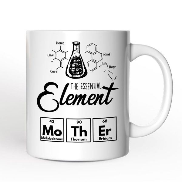 The Essential Element Mother Personalized Mug, Science Chemistry Periodic Table Gift For Mom With Custom Name The Essential Element Mother Personalized Mug, Science Chemistry Periodic Table Gift For Mom With Custom Name