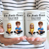 The Family Times Newspaper Theme - Personalized Mug The Family Times Newspaper Theme - Personalized Mug