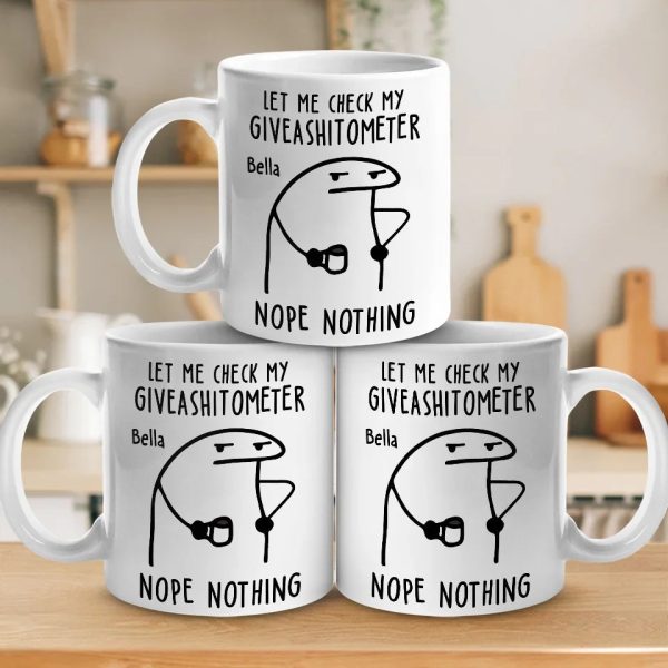The Giveashitometer Says, Try Again Later - Friend Personalized Custom Mug - Christmas Gift, Birthday Gift For Best Friends, Family Members, Coworkers, Yourself The Giveashitometer Says, Try Again Later - Friend Personalized Custom Mug - Christmas Gift, Birthday Gift For Best Friends, Family Members, Coworkers, Yourself