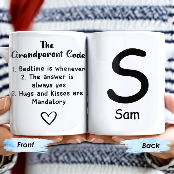 The Grandparent Code Heart Symbol Custom Mug - Personalized Custom Coffee Mug - GRM044_MG The Grandparent Code Heart Symbol Custom Mug - Personalized Custom Coffee Mug - GRM044_MG