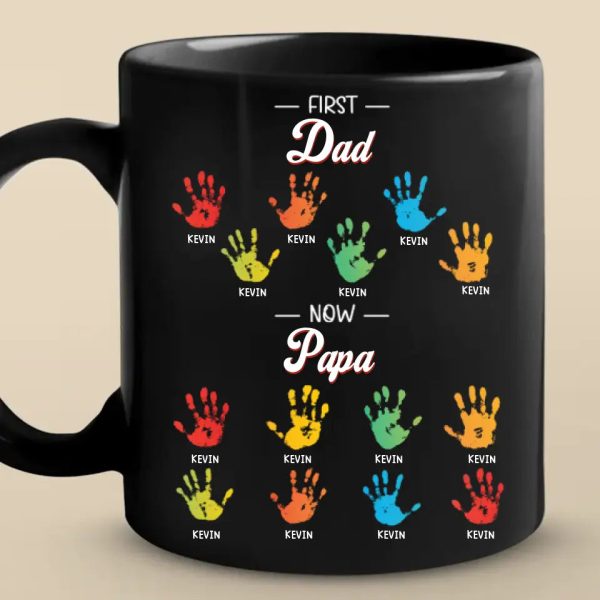 The Greatest Gift I Ever Received Was Having You As My Dad - Family Personalized Custom Black Mug - Father's Day, Gift For Dad, Grandpa The Greatest Gift I Ever Received Was Having You As My Dad - Family Personalized Custom Black Mug - Father's Day, Gift For Dad, Grandpa