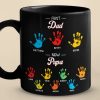 The Greatest Gift I Ever Received Was Having You As My Dad - Family Personalized Custom Black Mug - Father's Day, Gift For Dad, Grandpa The Greatest Gift I Ever Received Was Having You As My Dad - Family Personalized Custom Black Mug - Father's Day, Gift For Dad, Grandpa