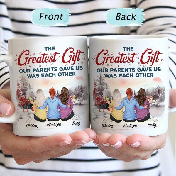 The Greatest Gift Our Parents Gave Us Was Each Other - Christmas Gift For Sibling, Sister, Brother - Personalized Mug The Greatest Gift Our Parents Gave Us Was Each Other - Christmas Gift For Sibling, Sister, Brother - Personalized Mug