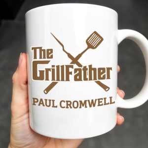 The GrillFather, Grill Tools - Personalized Custom Coffee Mug - GRILL001_MG