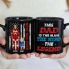 The Hero Dad 04dnhn050523TM Personalized Black Mug