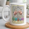 The Knitter Tarot Card Style With Yarn Balls - Personalized Custom Coffee Mug - HOB055_MG