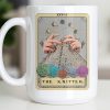 The Knitter Tarot Card Style With Yarn Balls - Personalized Custom Coffee Mug - HOB055_MG