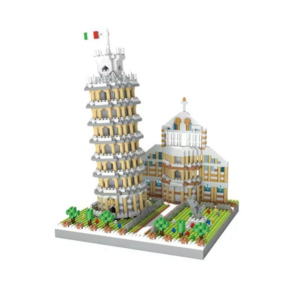 The Leaning Tower of Pisa Euro Constrution Micro Mini Building Blocks