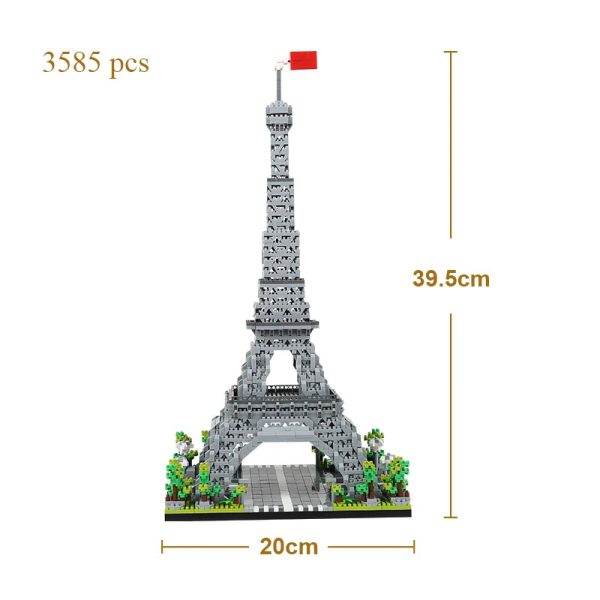 The Leaning Tower of Pisa Euro Constrution Micro Mini Building Blocks