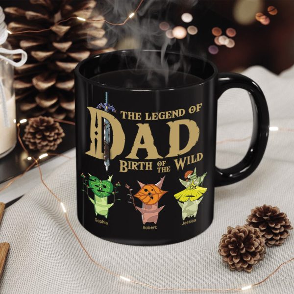 The Legend Of Dad 04NAQN300523 Personalized Coffee Black Mug The Legend Of Dad 04NAQN300523 Personalized Coffee Black Mug