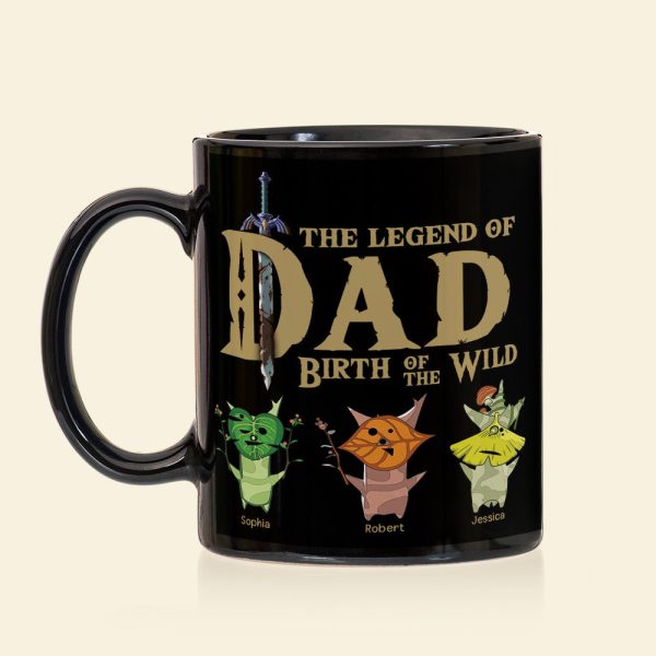 The Legend Of Dad 04NAQN300523 Personalized Coffee Black Mug The Legend Of Dad 04NAQN300523 Personalized Coffee Black Mug