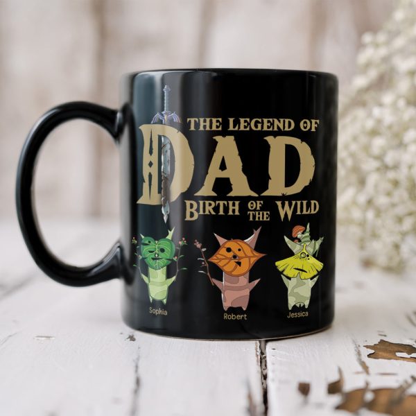 The Legend Of Dad 04NAQN300523 Personalized Coffee Black Mug The Legend Of Dad 04NAQN300523 Personalized Coffee Black Mug