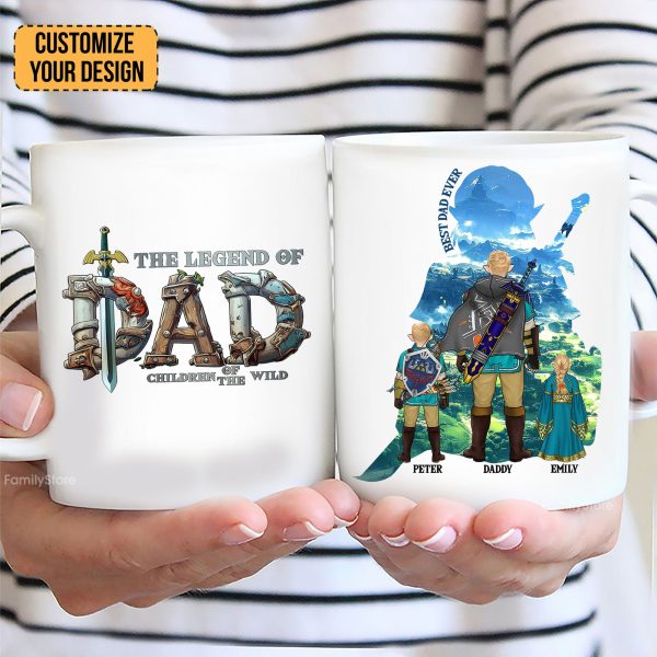 The Legend Of Dad Zelda - Personalized Mug - Gift for Dad, Grandpa, Husband | CL07 NH96 The Legend Of Dad Zelda - Personalized Mug - Gift for Dad, Grandpa, Husband | CL07 NH96