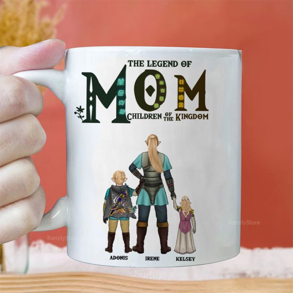 The Legend Of Mom Children Of The Kingdom Zelda - Personalized Mug - Gift for Mom, Grandma, Wife | CL07 NH96 The Legend Of Mom Children Of The Kingdom Zelda - Personalized Mug - Gift for Mom, Grandma, Wife | CL07 NH96