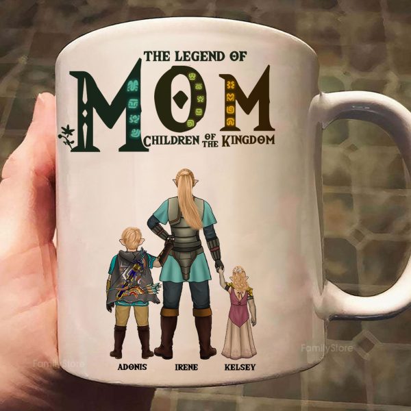 The Legend Of Mom Children Of The Kingdom Zelda - Personalized Mug - Gift for Mom, Grandma, Wife | CL07 NH96 The Legend Of Mom Children Of The Kingdom Zelda - Personalized Mug - Gift for Mom, Grandma, Wife | CL07 NH96