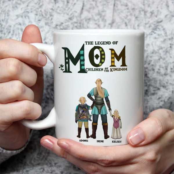 The Legend Of Mom Children Of The Kingdom Zelda - Personalized Mug - Gift for Mom, Grandma, Wife | CL07 NH96 The Legend Of Mom Children Of The Kingdom Zelda - Personalized Mug - Gift for Mom, Grandma, Wife | CL07 NH96