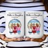 The Love Between A Mother & Daughters - Personalized Mug The Love Between A Mother & Daughters - Personalized Mug