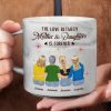 The Love Between Mother And Daughters Is Forever - Personalized Marble Mug