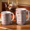 The Love Between Mother & Daughter Knows No Distance Toile - Personalized White Edge-to-Edge Mug The Love Between Mother & Daughter Knows No Distance Toile - Personalized White Edge-to-Edge Mug