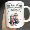 The Love Times Newspaper Theme - Personalized Mug The Love Times Newspaper Theme - Personalized Mug