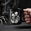The Lovers Skeletons Personalized Mug, Spooky Gothic Couple Gift with Custom Name The Lovers Skeletons Personalized Mug, Spooky Gothic Couple Gift with Custom Name