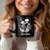 The Lovers Skeletons Personalized Mug, Spooky Gothic Couple Gift with Custom Name The Lovers Skeletons Personalized Mug, Spooky Gothic Couple Gift with Custom Name