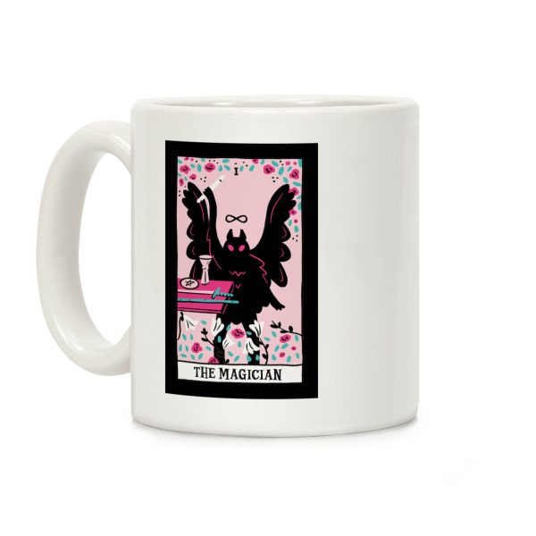 The Magician Mothman Tarot Coffee Mug The Magician Mothman Tarot Coffee Mug