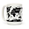 The Ohio World Map Coffee Mug