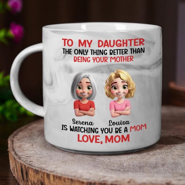 The Only Thing Better Than Being Your Mother Father - Personalized Marble Mug The Only Thing Better Than Being Your Mother Father - Personalized Marble Mug