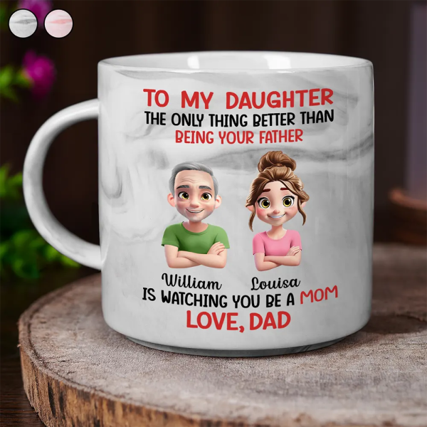 The Only Thing Better Than Being Your Mother Father - Personalized Marble Mug The Only Thing Better Than Being Your Mother Father - Personalized Marble Mug