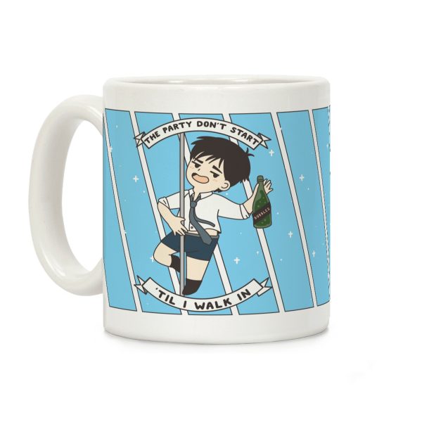 The Party Don't Start Yuri Coffee Mug The Party Don't Start Yuri Coffee Mug