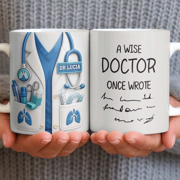 The Perfect Gift for Healthcare Heroes Featuring Medical Instruments - Personalized Custom Coffee Mug - DOC090_MG The Perfect Gift for Healthcare Heroes Featuring Medical Instruments - Personalized Custom Coffee Mug - DOC090_MG