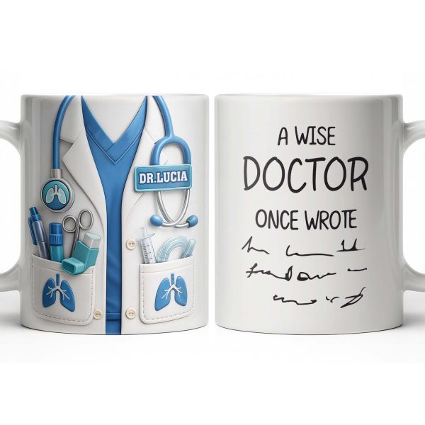 The Perfect Gift for Healthcare Heroes Featuring Medical Instruments - Personalized Custom Coffee Mug - DOC090_MG The Perfect Gift for Healthcare Heroes Featuring Medical Instruments - Personalized Custom Coffee Mug - DOC090_MG