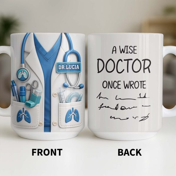 The Perfect Gift for Healthcare Heroes Featuring Medical Instruments - Personalized Custom Coffee Mug - DOC090_MG The Perfect Gift for Healthcare Heroes Featuring Medical Instruments - Personalized Custom Coffee Mug - DOC090_MG