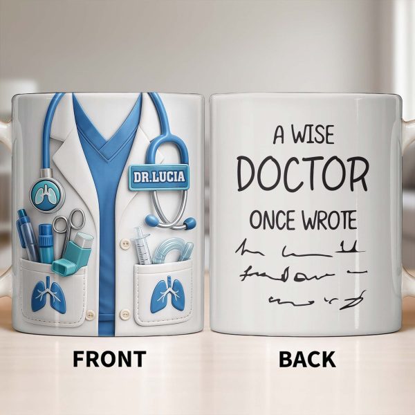 The Perfect Gift for Healthcare Heroes Featuring Medical Instruments - Personalized Custom Coffee Mug - DOC090_MG The Perfect Gift for Healthcare Heroes Featuring Medical Instruments - Personalized Custom Coffee Mug - DOC090_MG
