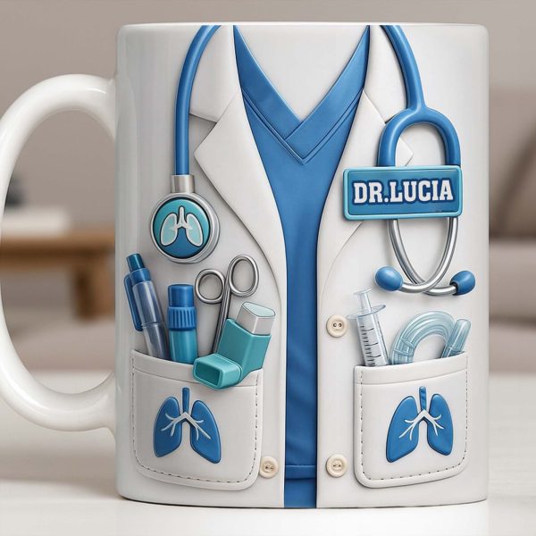 The Perfect Gift for Healthcare Heroes Featuring Medical Instruments - Personalized Custom Coffee Mug - DOC090_MG The Perfect Gift for Healthcare Heroes Featuring Medical Instruments - Personalized Custom Coffee Mug - DOC090_MG