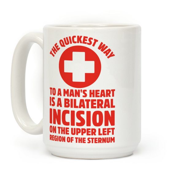 The Quickest Way To a Mans Heart Coffee Mug The Quickest Way To a Mans Heart Coffee Mug