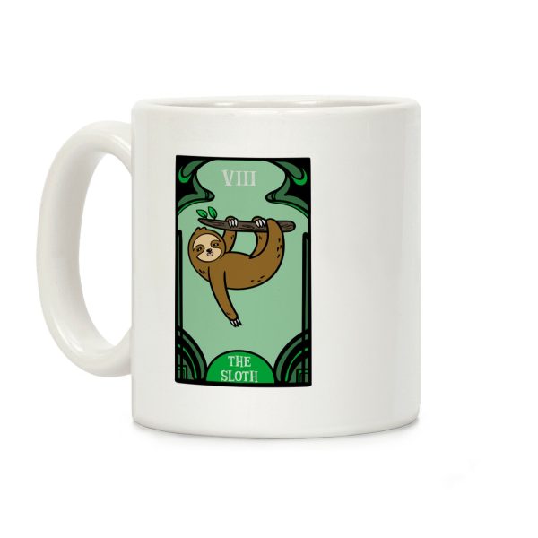 The Sloth Tarot Card Coffee Mug The Sloth Tarot Card Coffee Mug