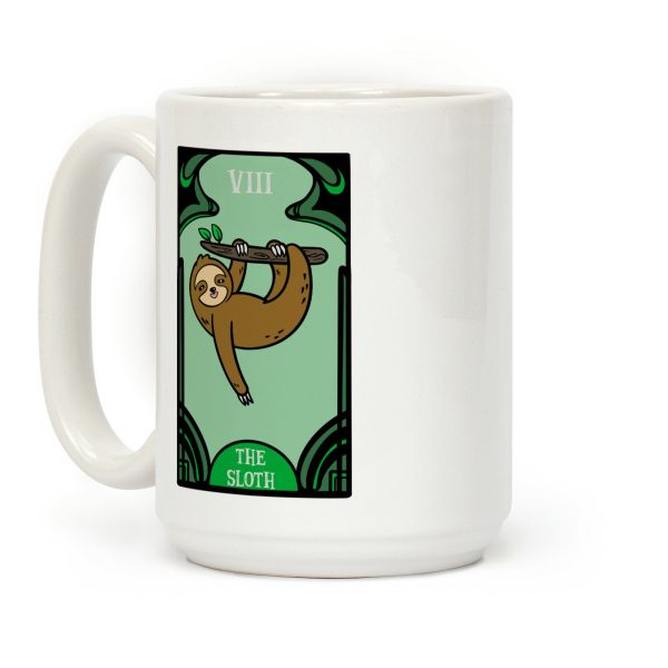 The Sloth Tarot Card Coffee Mug The Sloth Tarot Card Coffee Mug