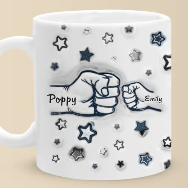 The Strong Bond Between Dad And Children - Family Personalized Custom 3D Inflated Effect Printed Mug - Father's Day, Gift For Dad, Grandpa The Strong Bond Between Dad And Children - Family Personalized Custom 3D Inflated Effect Printed Mug - Father's Day, Gift For Dad, Grandpa