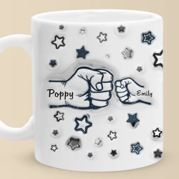 The Strong Bond Between Dad And Children - Family Personalized Custom 3D Inflated Effect Printed Mug - Father's Day, Gift For Dad, Grandpa The Strong Bond Between Dad And Children - Family Personalized Custom 3D Inflated Effect Printed Mug - Father's Day, Gift For Dad, Grandpa