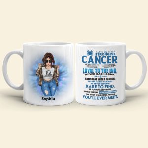 The Strongest Cancer Definition Personalized Zodiac Astrology Mug Gift For Her