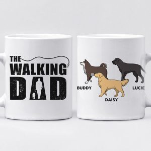 The Walking Dad - Dog Personalized Custom Mug - Gift For Pet Owners, Pet Lovers