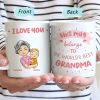 The World's Best Mom Grandma - Gift For Mother, Grandmother - Personalized Mug The World's Best Mom Grandma - Gift For Mother, Grandmother - Personalized Mug