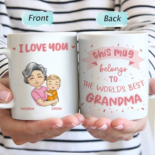 The World's Best Mom Grandma - Gift For Mother, Grandmother - Personalized Mug The World's Best Mom Grandma - Gift For Mother, Grandmother - Personalized Mug