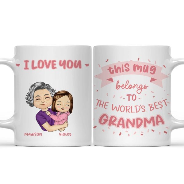 The World's Best Mom Grandma - Gift For Mother, Grandmother - Personalized Mug The World's Best Mom Grandma - Gift For Mother, Grandmother - Personalized Mug