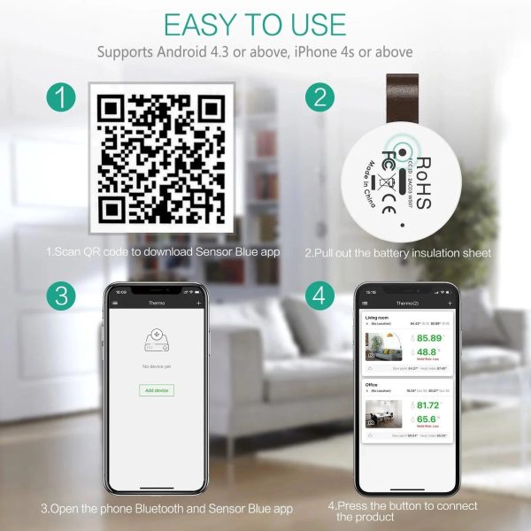 Thermometer Hygrometer Smart Home Temperature Sensor Thermometer Hygrometer Smart Home Temperature Sensor