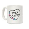 They Them Candy Heart Coffee Mug They Them Candy Heart Coffee Mug