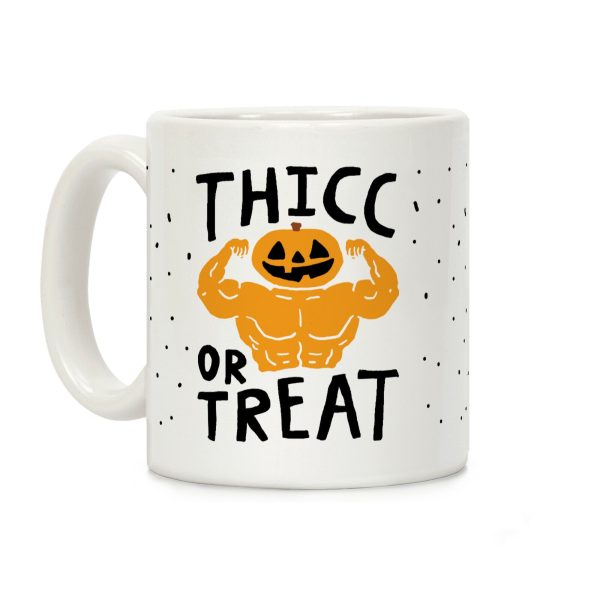 Thicc Or Treat Halloween Coffee Mug Thicc Or Treat Halloween Coffee Mug