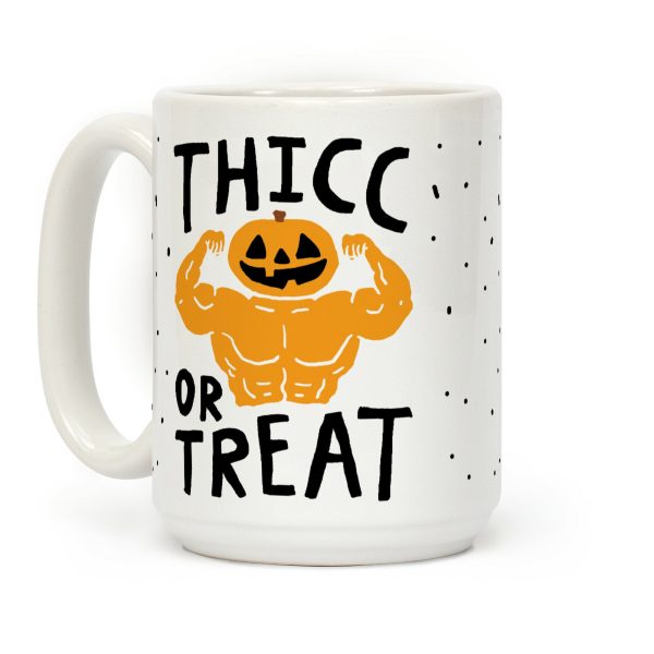 Thicc Or Treat Halloween Coffee Mug Thicc Or Treat Halloween Coffee Mug